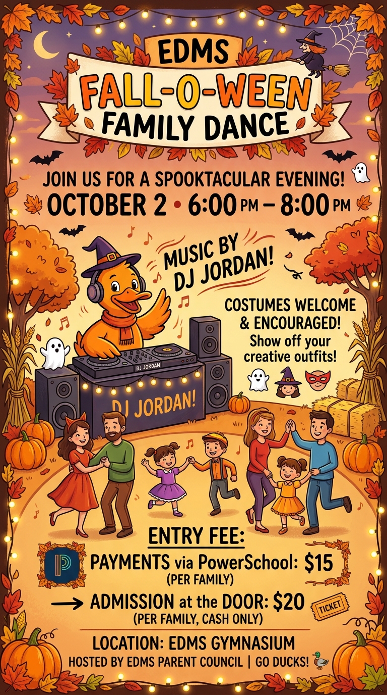 Falloween Dance Poster