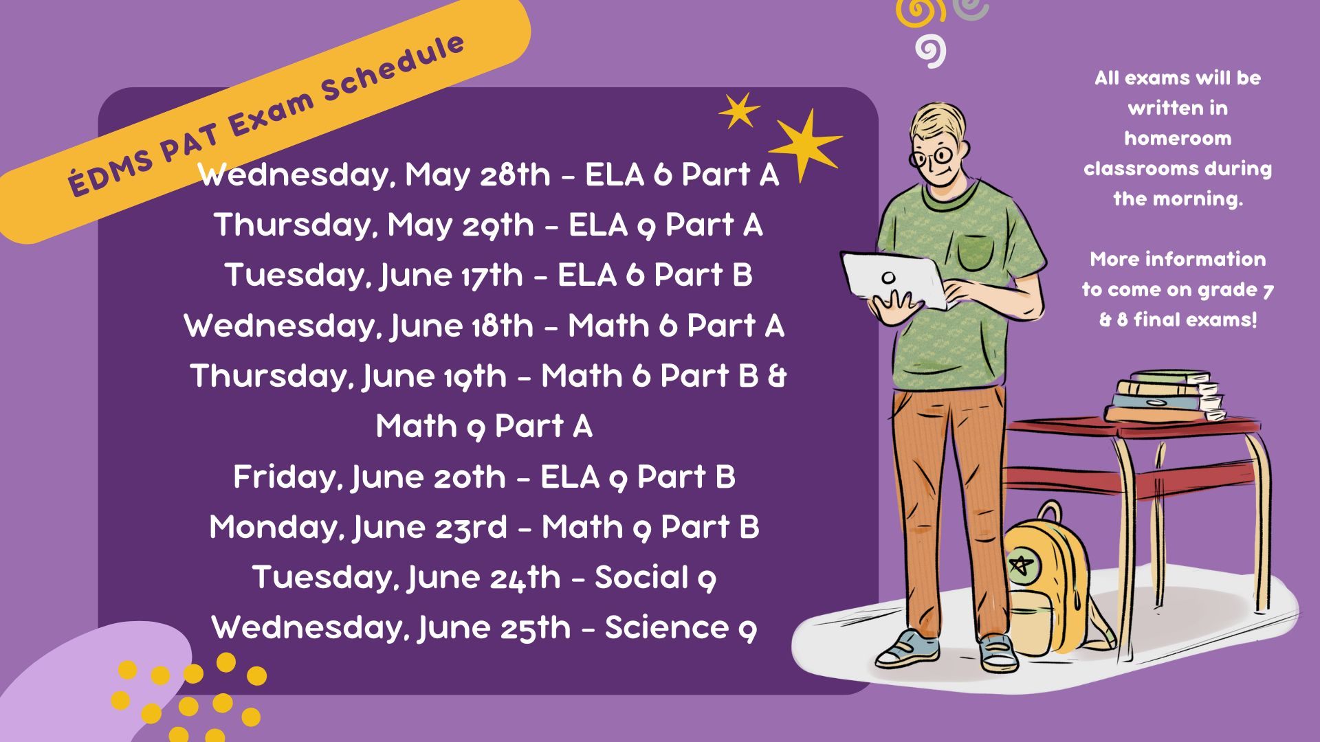 Purple Playful Modern Strategies For Exam Success Presentation 1 