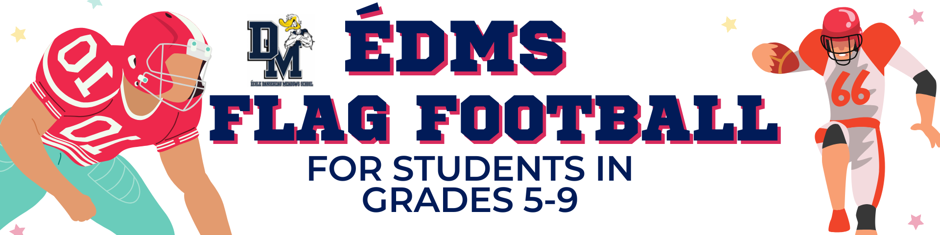 Black Illustrated Inspirational Football Google Classroom Header Get Ready to Tackle Your Goals