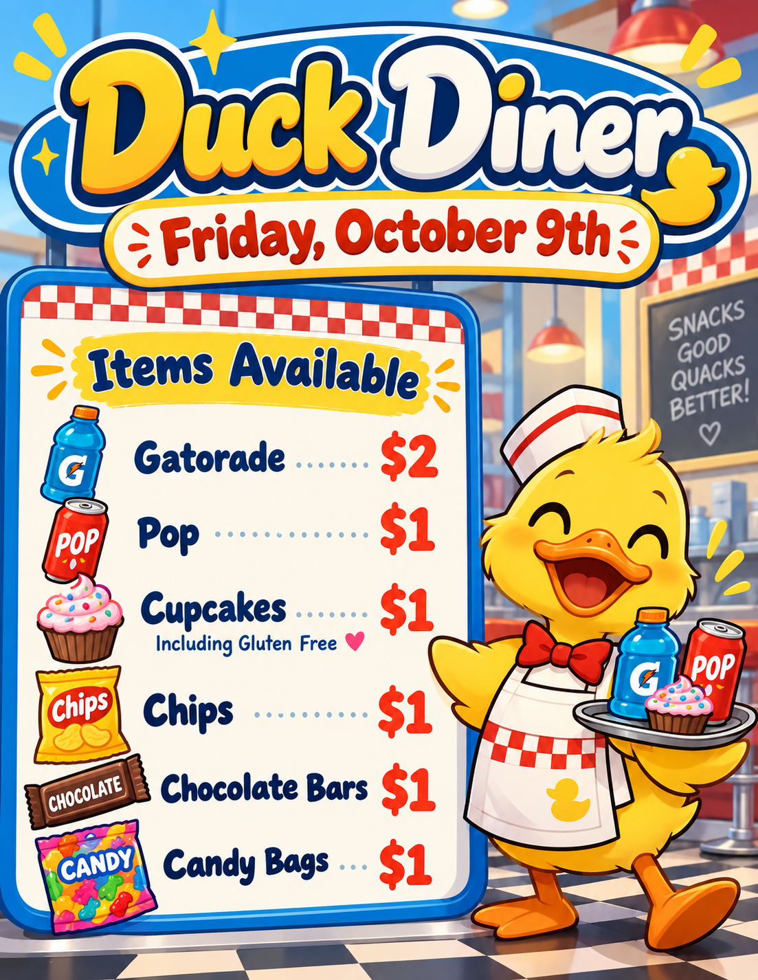 Duck Diner Snack Sale (1)