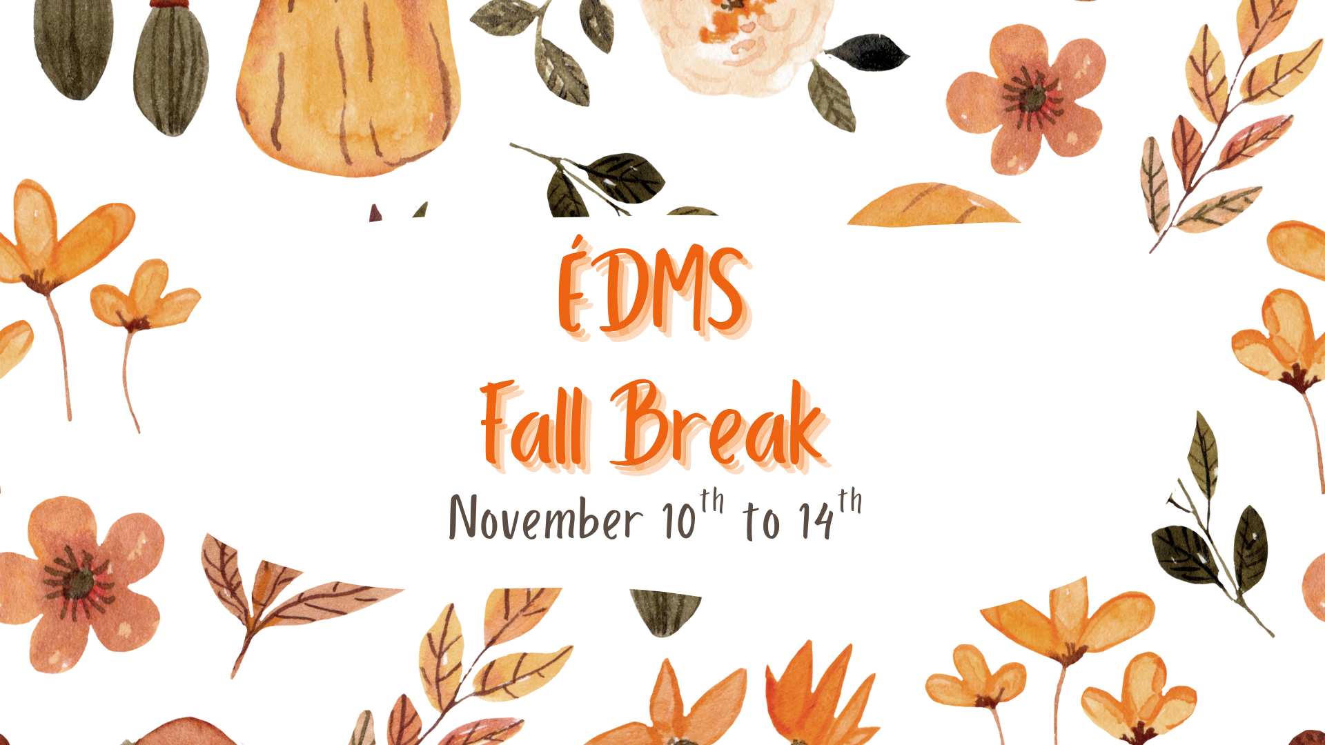 Orange and White Illustrative Watercolor Group Project Presentation